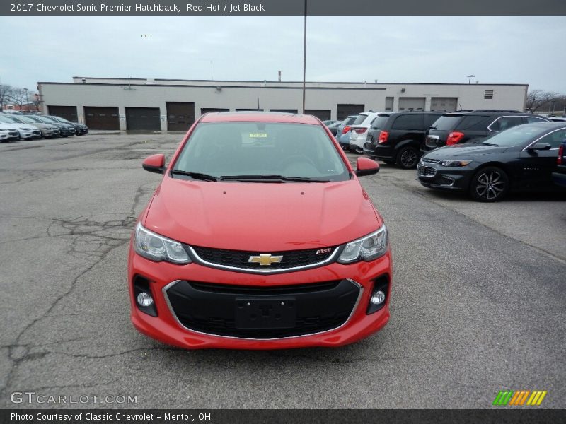 Red Hot / Jet Black 2017 Chevrolet Sonic Premier Hatchback