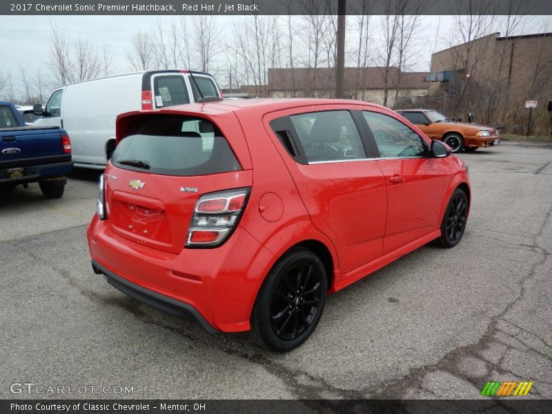 Red Hot / Jet Black 2017 Chevrolet Sonic Premier Hatchback
