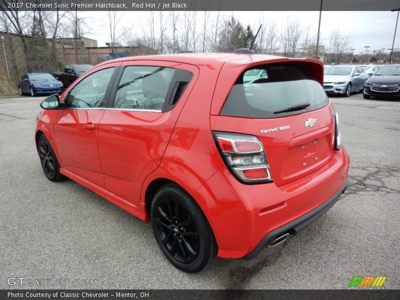 Red Hot / Jet Black 2017 Chevrolet Sonic Premier Hatchback