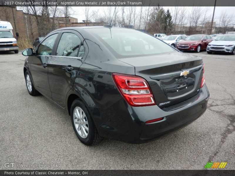Nightfall Gray Metallic / Jet Black/Dark Titanium 2017 Chevrolet Sonic LT Sedan