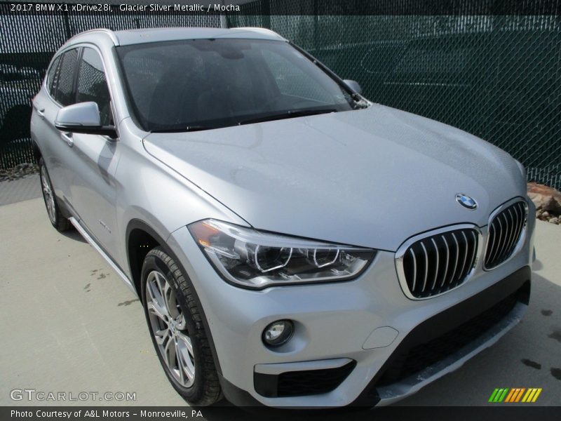 Glacier Silver Metallic / Mocha 2017 BMW X1 xDrive28i