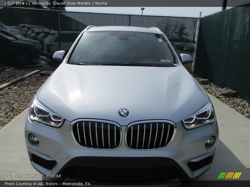 Glacier Silver Metallic / Mocha 2017 BMW X1 xDrive28i