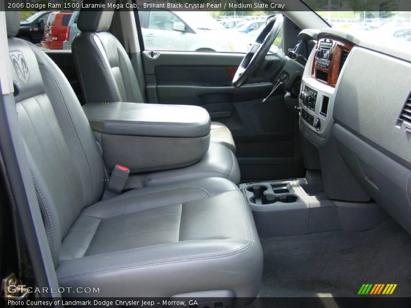Brilliant Black Crystal Pearl / Medium Slate Gray 2006 Dodge Ram 1500 Laramie Mega Cab