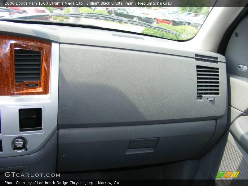 Brilliant Black Crystal Pearl / Medium Slate Gray 2006 Dodge Ram 1500 Laramie Mega Cab
