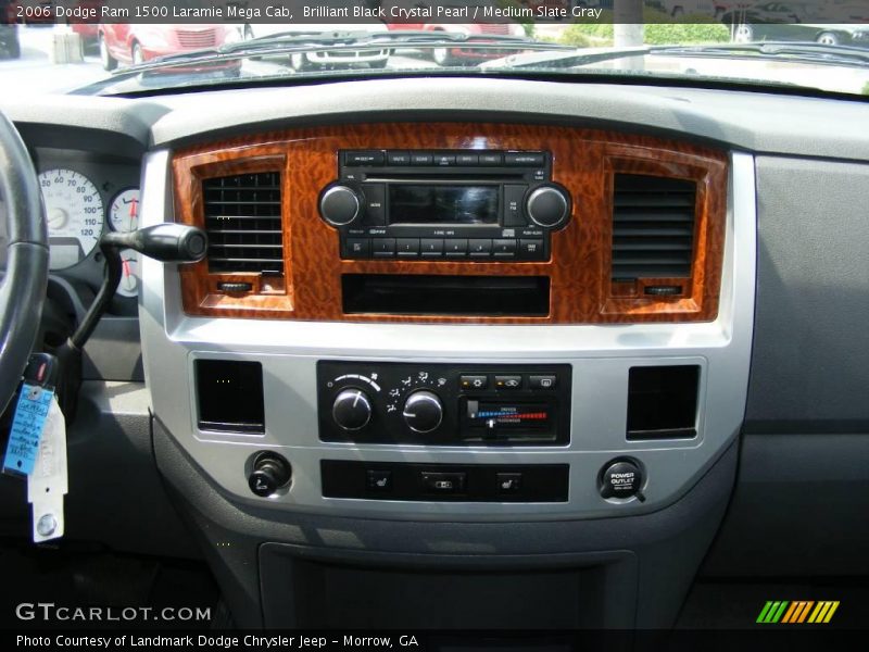 Brilliant Black Crystal Pearl / Medium Slate Gray 2006 Dodge Ram 1500 Laramie Mega Cab