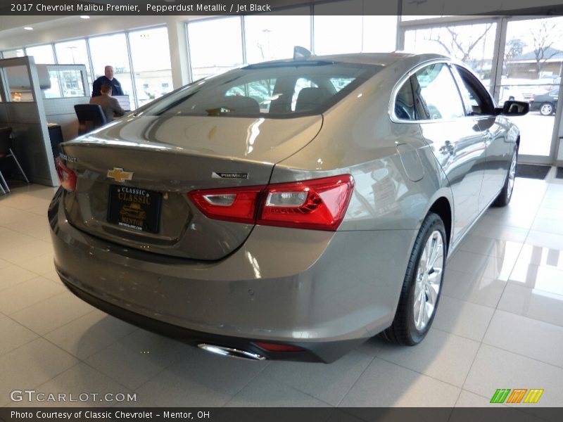 Pepperdust Metallic / Jet Black 2017 Chevrolet Malibu Premier