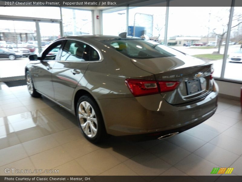 Pepperdust Metallic / Jet Black 2017 Chevrolet Malibu Premier