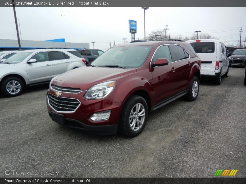 Siren Red Tintcoat / Jet Black 2017 Chevrolet Equinox LT