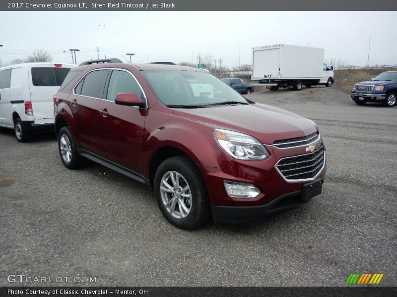 Siren Red Tintcoat / Jet Black 2017 Chevrolet Equinox LT