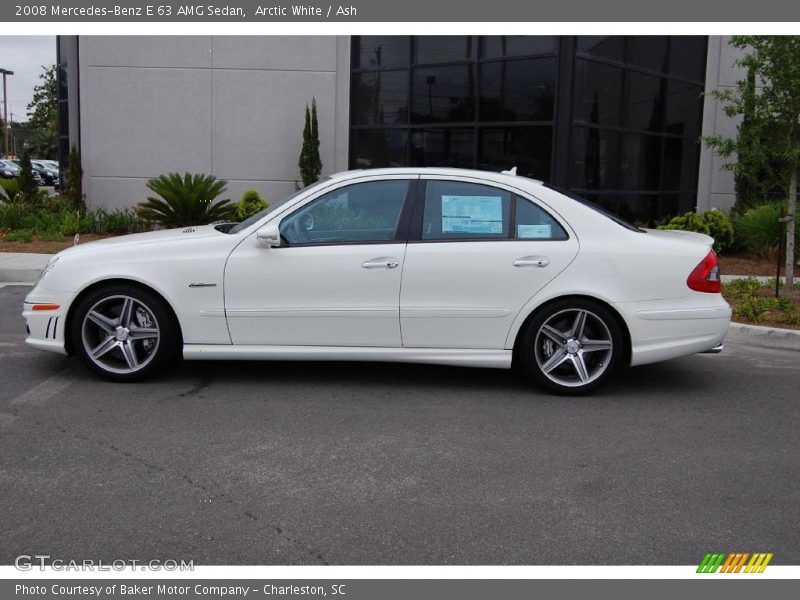 Arctic White / Ash 2008 Mercedes-Benz E 63 AMG Sedan