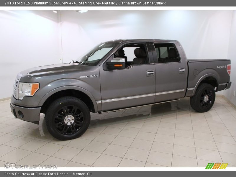 Sterling Grey Metallic / Sienna Brown Leather/Black 2010 Ford F150 Platinum SuperCrew 4x4