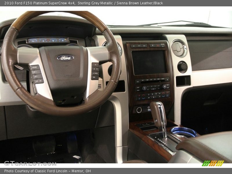 Sterling Grey Metallic / Sienna Brown Leather/Black 2010 Ford F150 Platinum SuperCrew 4x4