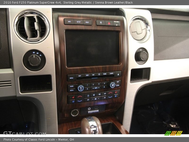 Sterling Grey Metallic / Sienna Brown Leather/Black 2010 Ford F150 Platinum SuperCrew 4x4