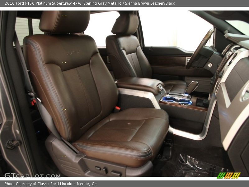 Sterling Grey Metallic / Sienna Brown Leather/Black 2010 Ford F150 Platinum SuperCrew 4x4