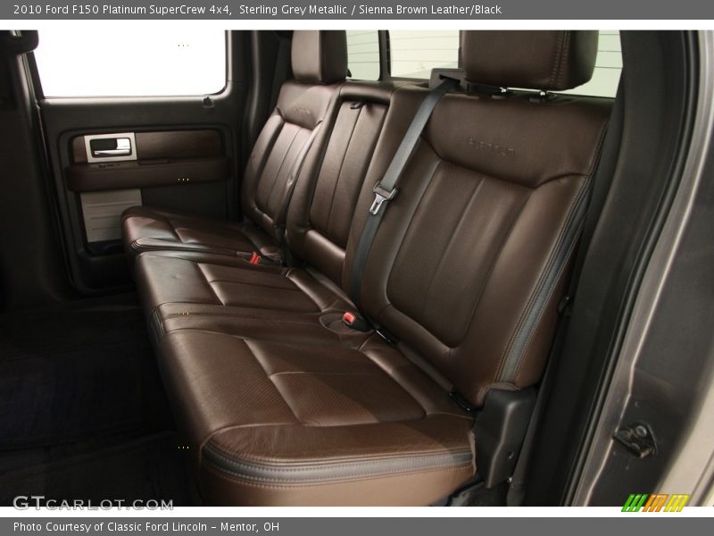 Sterling Grey Metallic / Sienna Brown Leather/Black 2010 Ford F150 Platinum SuperCrew 4x4