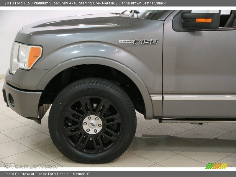 Sterling Grey Metallic / Sienna Brown Leather/Black 2010 Ford F150 Platinum SuperCrew 4x4