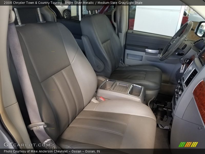 Bright Silver Metallic / Medium Slate Gray/Light Shale 2008 Chrysler Town & Country Touring