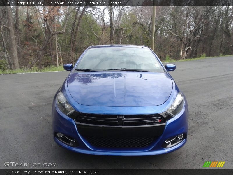 Blue Streak Pearl Coat / Black/Light Tungsten 2014 Dodge Dart SXT