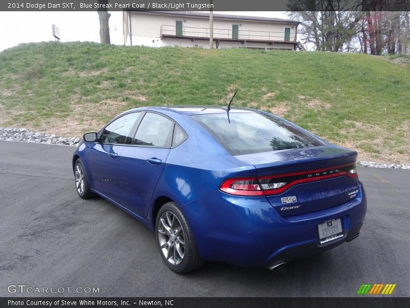 Blue Streak Pearl Coat / Black/Light Tungsten 2014 Dodge Dart SXT
