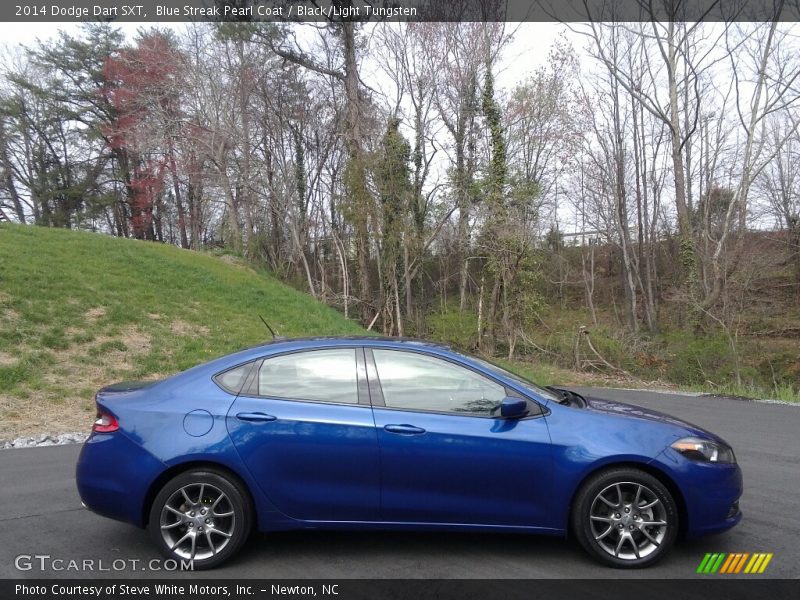 Blue Streak Pearl Coat / Black/Light Tungsten 2014 Dodge Dart SXT