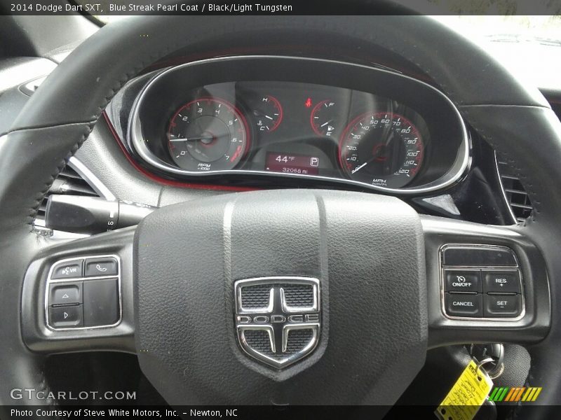 Blue Streak Pearl Coat / Black/Light Tungsten 2014 Dodge Dart SXT