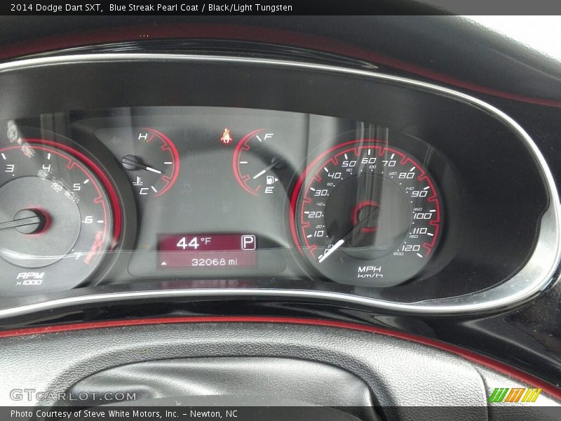 Blue Streak Pearl Coat / Black/Light Tungsten 2014 Dodge Dart SXT