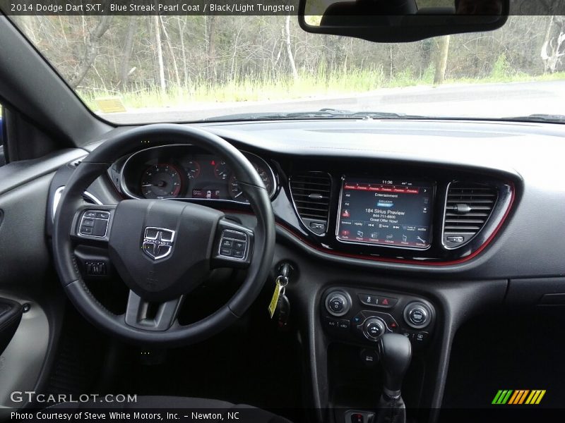 Blue Streak Pearl Coat / Black/Light Tungsten 2014 Dodge Dart SXT