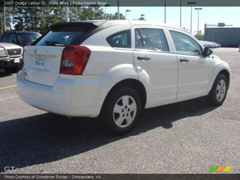 Stone White / Pastel Pebble Beige 2007 Dodge Caliber SE