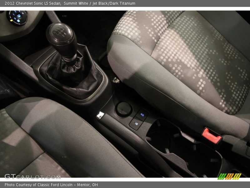 Summit White / Jet Black/Dark Titanium 2012 Chevrolet Sonic LS Sedan