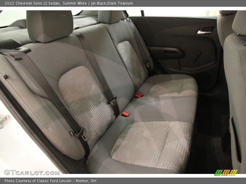 Summit White / Jet Black/Dark Titanium 2012 Chevrolet Sonic LS Sedan
