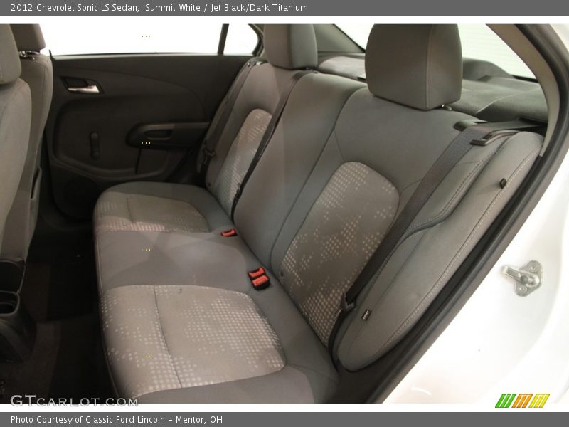Summit White / Jet Black/Dark Titanium 2012 Chevrolet Sonic LS Sedan