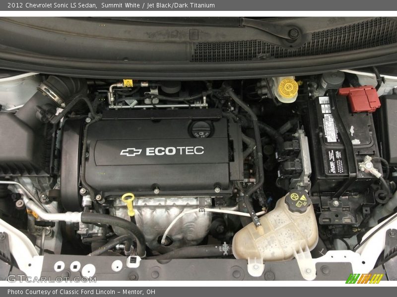 Summit White / Jet Black/Dark Titanium 2012 Chevrolet Sonic LS Sedan