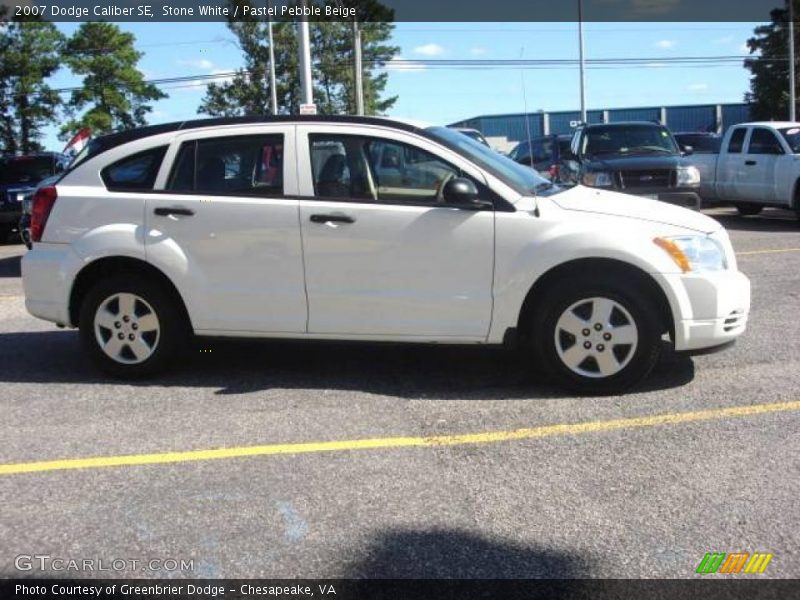 Stone White / Pastel Pebble Beige 2007 Dodge Caliber SE