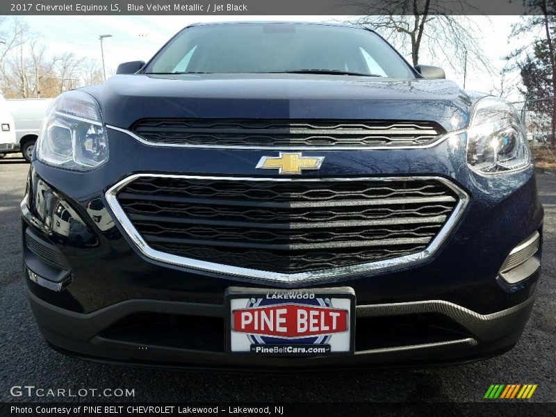 Blue Velvet Metallic / Jet Black 2017 Chevrolet Equinox LS