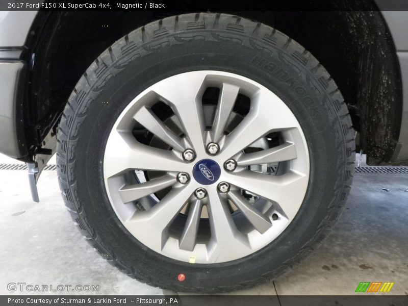 Magnetic / Black 2017 Ford F150 XL SuperCab 4x4