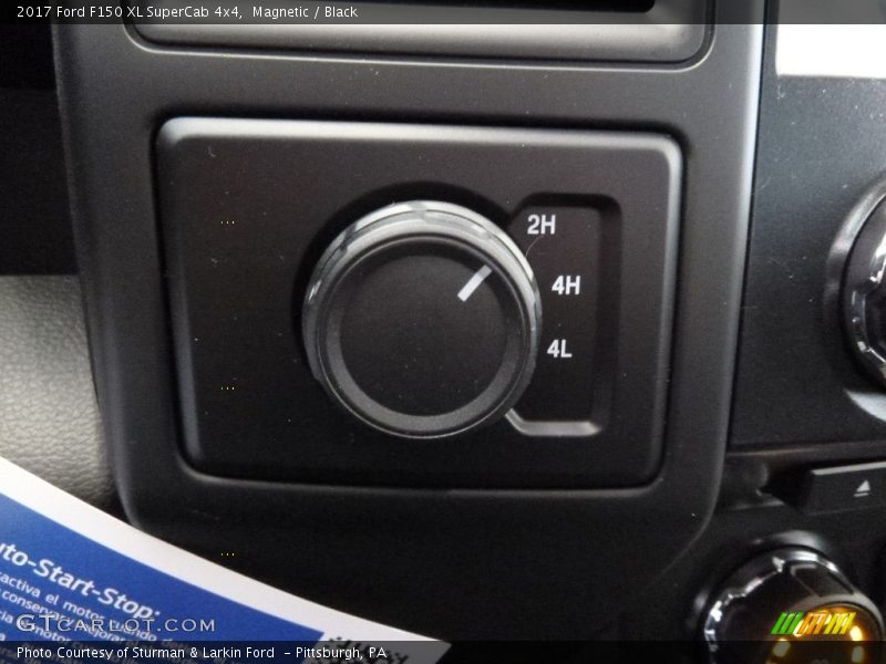 Magnetic / Black 2017 Ford F150 XL SuperCab 4x4
