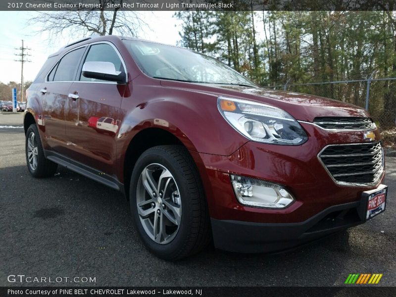Siren Red Tintcoat / Light Titanium/Jet Black 2017 Chevrolet Equinox Premier