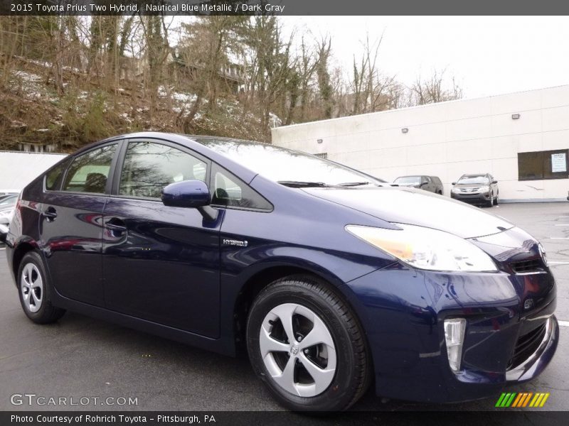 Nautical Blue Metallic / Dark Gray 2015 Toyota Prius Two Hybrid