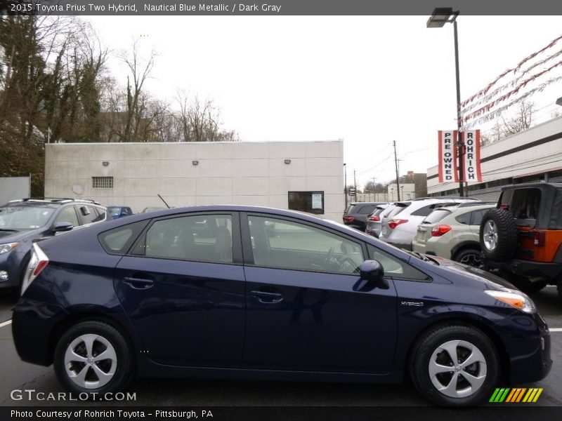 Nautical Blue Metallic / Dark Gray 2015 Toyota Prius Two Hybrid