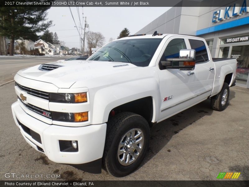 Summit White / Jet Black 2017 Chevrolet Silverado 3500HD LTZ Crew Cab 4x4