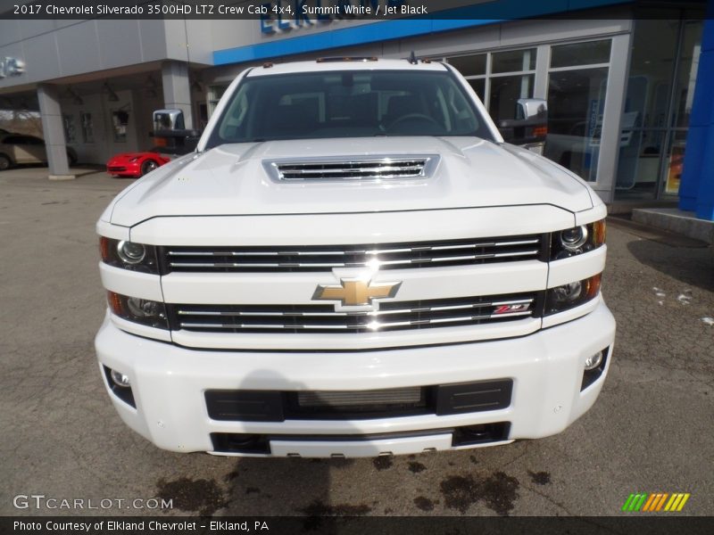 Summit White / Jet Black 2017 Chevrolet Silverado 3500HD LTZ Crew Cab 4x4
