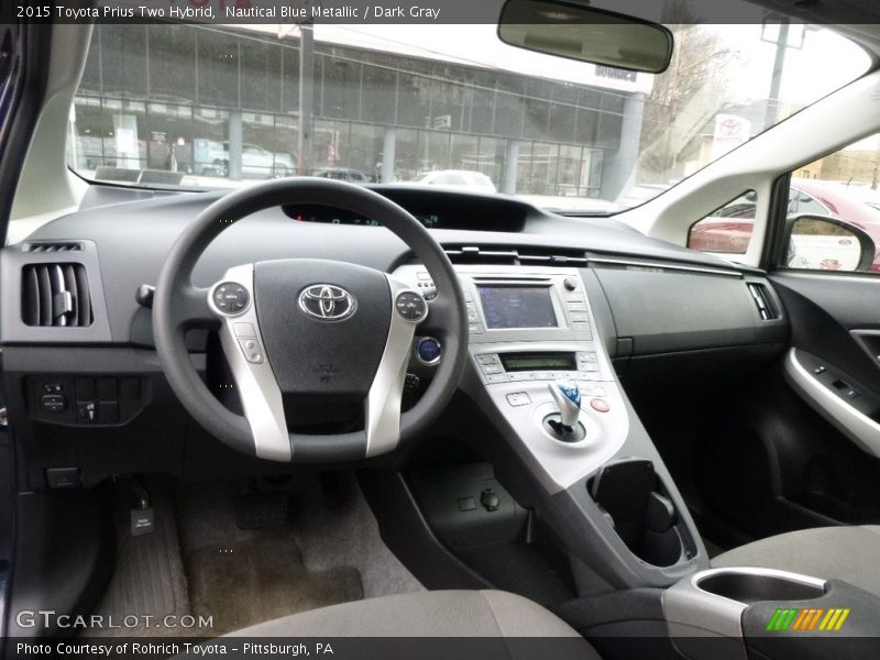 Nautical Blue Metallic / Dark Gray 2015 Toyota Prius Two Hybrid
