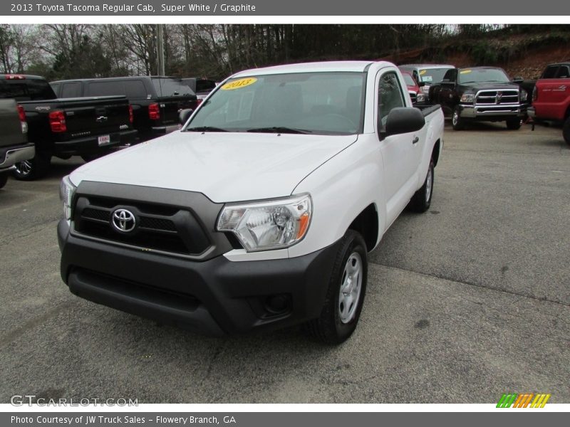 Super White / Graphite 2013 Toyota Tacoma Regular Cab