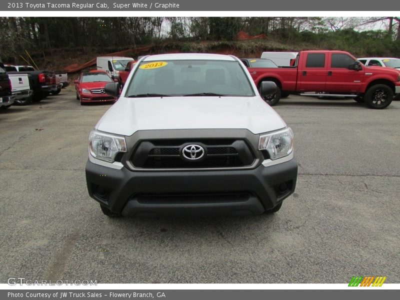 Super White / Graphite 2013 Toyota Tacoma Regular Cab