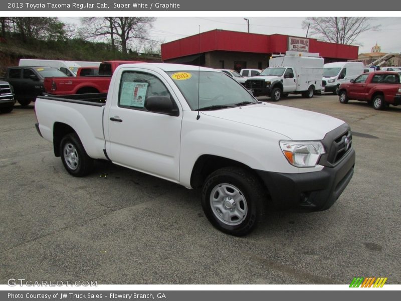 Super White / Graphite 2013 Toyota Tacoma Regular Cab