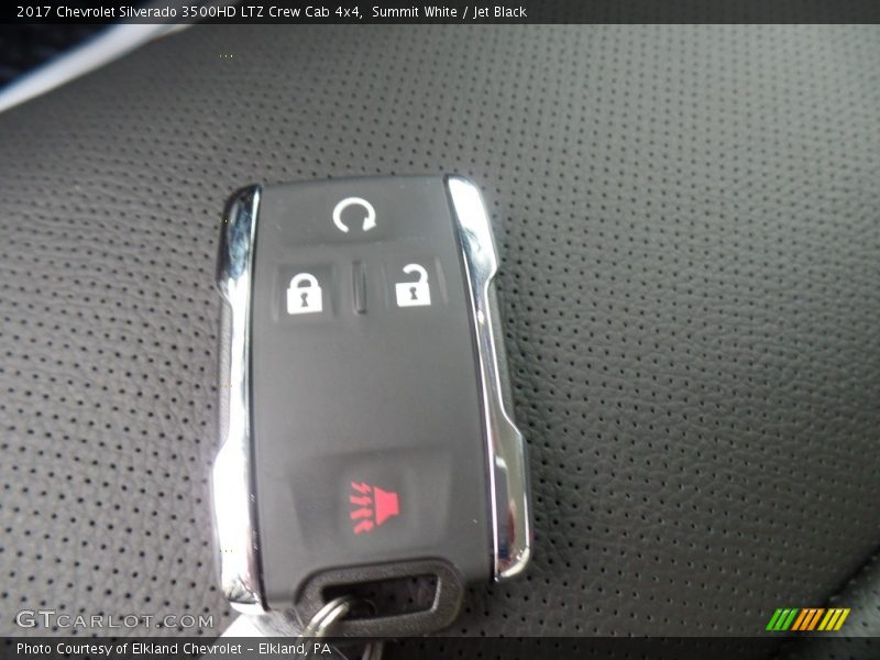 Summit White / Jet Black 2017 Chevrolet Silverado 3500HD LTZ Crew Cab 4x4