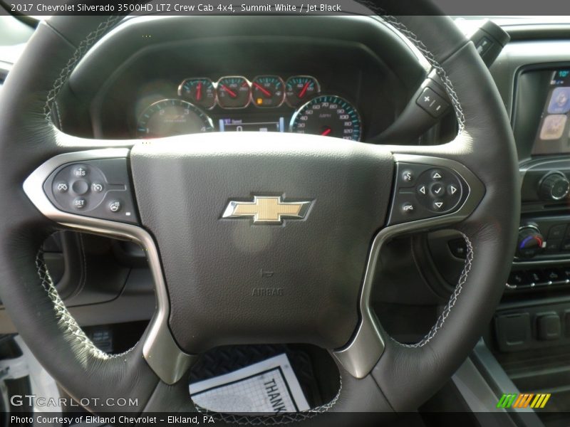 Summit White / Jet Black 2017 Chevrolet Silverado 3500HD LTZ Crew Cab 4x4