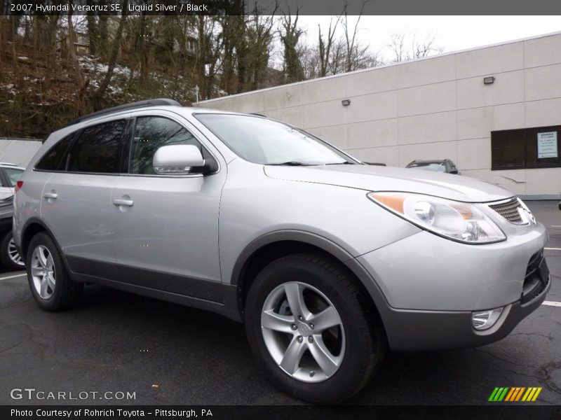 Liquid Silver / Black 2007 Hyundai Veracruz SE