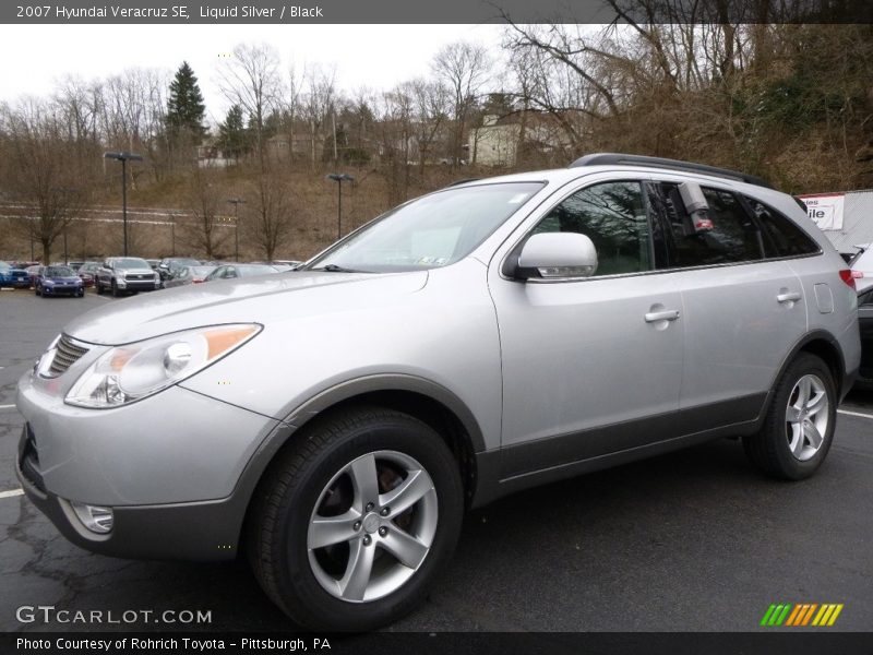 Liquid Silver / Black 2007 Hyundai Veracruz SE