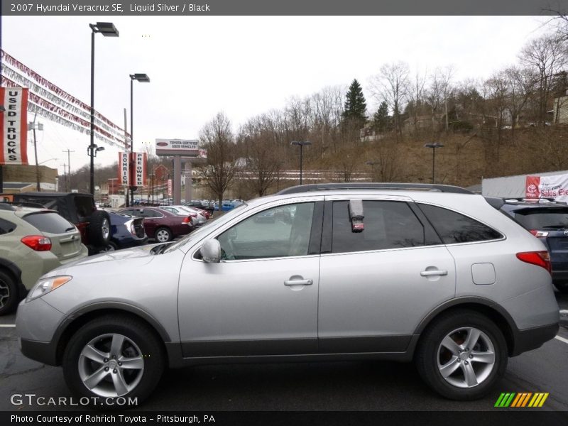 Liquid Silver / Black 2007 Hyundai Veracruz SE